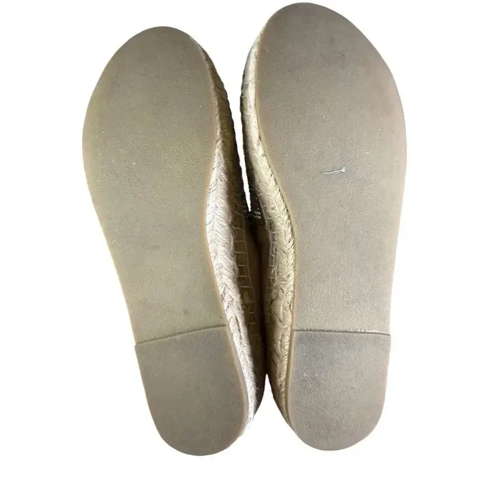 Steve Madden Proud Platform Espadrilles Rhinestone Crystal Slip On Loafers 6.5